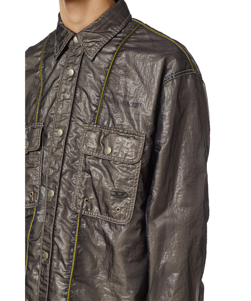 DIESEL(ディーゼル)の「メンズ シャツ ダブルシェル(シャツ/ブラウス・メンズ・カーキ/グレー・LARGE/SMALL/X-SMALL/XX-LARGE/MEDIUM/X-LARGE)」の6枚目の写真