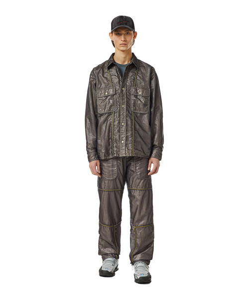 DIESEL(ディーゼル)の「メンズ シャツ ダブルシェル(シャツ/ブラウス・メンズ・カーキ/グレー・LARGE/SMALL/X-SMALL/XX-LARGE/MEDIUM/X-LARGE)」の7枚目の写真