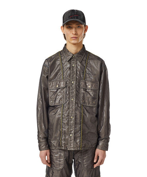 DIESEL(ディーゼル)の「メンズ シャツ ダブルシェル(シャツ/ブラウス・メンズ・カーキ/グレー・LARGE/SMALL/X-SMALL/XX-LARGE/MEDIUM/X-LARGE)」の13枚目の写真