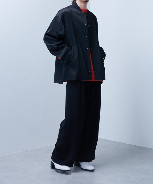 Lui's（ルイス）の「【SILLIS / シリス】 スタジアムジャケット（スタジャン・メンズ・ブラック/グレー・44/46）」の5枚目の写真