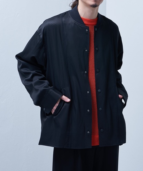 Lui's（ルイス）の「【SILLIS / シリス】 スタジアムジャケット（スタジャン・メンズ・ブラック/グレー・44/46）」の7枚目の写真