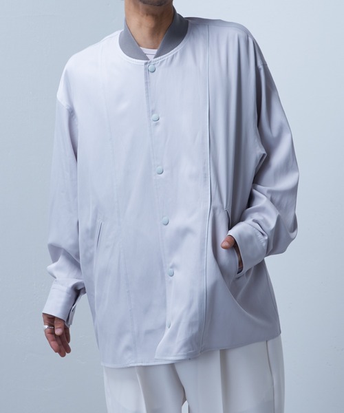 Lui's（ルイス）の「【SILLIS / シリス】 スタジアムジャケット（スタジャン・メンズ・ブラック/グレー・44/46）」の20枚目の写真