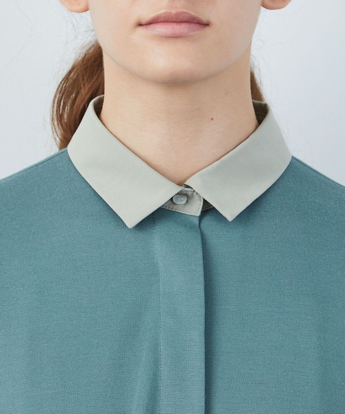 FRAPBOIS（フラボア）の「アドリアー ワンピース（ワンピース・レディース・チャコールグレー/グリーン系その他・1/0）」の4枚目の写真