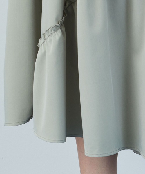 FRAPBOIS（フラボア）の「アドリアー ワンピース（ワンピース・レディース・チャコールグレー/グリーン系その他・1/0）」の10枚目の写真