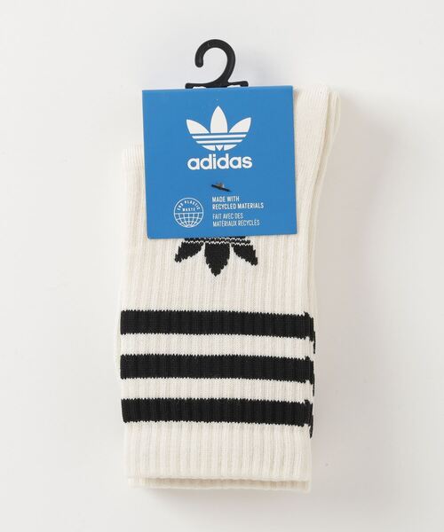 adidas（アディダス）の「ノンダイド クルーソックス ２足組 [NODYE RBD CR 2P] アディダスオリジナルス（ソックス/靴下・メンズ・オフホワイト・SMALL/MEDIUM/LARGE/X-LARGE/kids-XXL）」の3枚目の写真