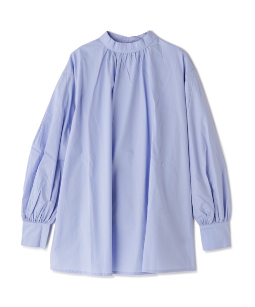 N.（N. Natural Beauty Basic）（エヌエヌナチュラルビューティーベーシック）の「◆レースカラーチュニックブラウス（Tシャツ/カットソー・レディース・ブラック/オフホワイト/ブルー・MEDIUM）」の5枚目の写真