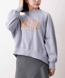 Thevon（ゼボン）の「MAINEプリントサイドリブ裏毛プルオーバー（Tシャツ/カットソー）」