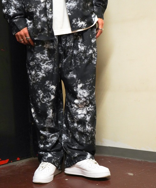 VENCEEXCHANGE（ヴァンスエクスチェンジ）の「【セットアップ可能】とろみジョーゼットバルーンパンツ　　イージーパンツ/ワイドパンツ/SETUP/（その他パンツ・メンズ・チャコールグレー/ブラック/オフホワイト/グリーン・M/L）」の18枚目の写真