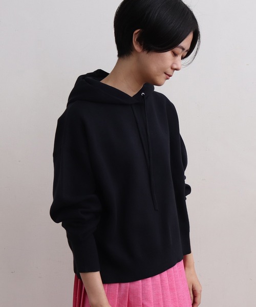 aimer le mieux(エメルミュー)の「aimer COTTONミラノリブフードプルオーバー(パーカー・レディース・グレー/イエロー/ダークネイビー・FREE)」の15枚目の写真