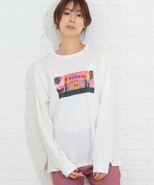 SHOO・LA・RUE（シューラルー）の「◆パーソンズコラボプリントロンT（Tシャツ/カットソー・レディース・ホワイト系/ホワイト系その他/ホワイト系その他4・04/03/02）」の10枚目の写真