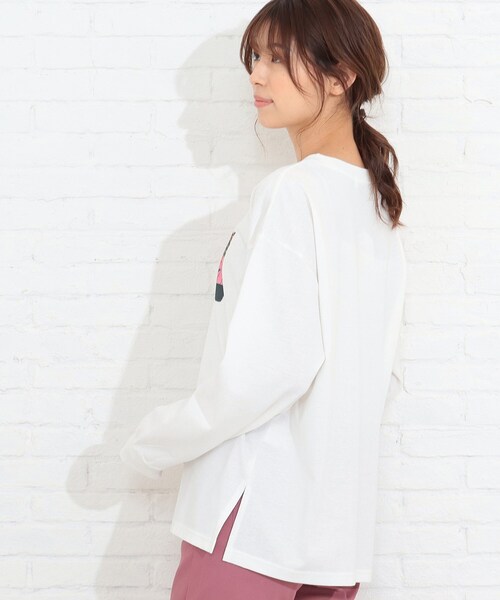 SHOO・LA・RUE（シューラルー）の「◆パーソンズコラボプリントロンT（Tシャツ/カットソー・レディース・ホワイト系/ホワイト系その他/ホワイト系その他4・04/03/02）」の12枚目の写真