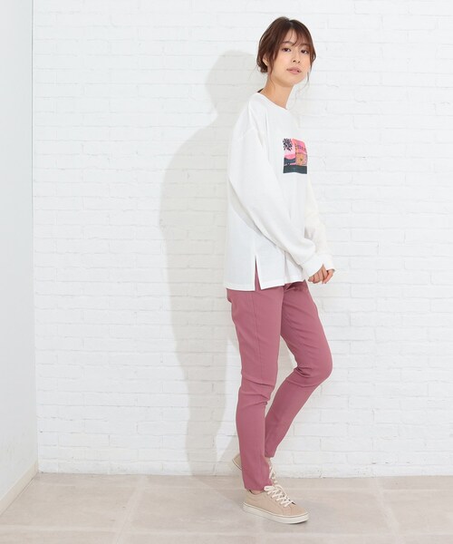 SHOO・LA・RUE（シューラルー）の「◆パーソンズコラボプリントロンT（Tシャツ/カットソー・レディース・ホワイト系/ホワイト系その他/ホワイト系その他4・04/03/02）」の14枚目の写真