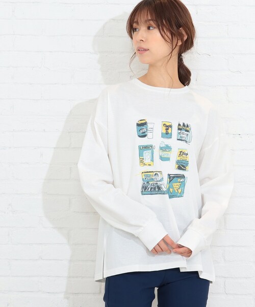 SHOO・LA・RUE（シューラルー）の「◆パーソンズコラボプリントロンT（Tシャツ/カットソー・レディース・ホワイト系/ホワイト系その他/ホワイト系その他4・04/03/02）」の16枚目の写真