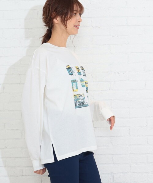 SHOO・LA・RUE（シューラルー）の「◆パーソンズコラボプリントロンT（Tシャツ/カットソー・レディース・ホワイト系/ホワイト系その他/ホワイト系その他4・04/03/02）」の18枚目の写真