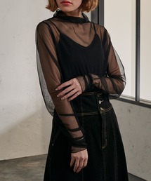 Ezick | シアーストレッチトップス(Tシャツ/カットソー)