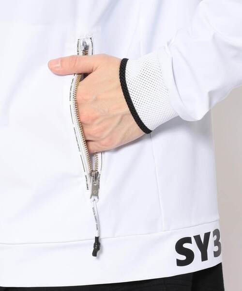 SY32 by SWEET YEARS(エスワイサーティトゥバイスィートイヤーズ)の「SY32 by SWEETYEARS /エスワイサーティトゥバイ スィートイヤーズ/STRETCH WIND JACKET(ブルゾン・メンズ・ブラック/ホワイト・LARGE/MEDIUM/X-LARGE)」の11枚目の写真