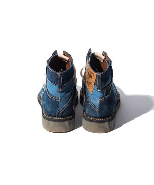 glamb（グラム）の「Denim Basket Shoes / デニムバスケットシューズ（スニーカー・メンズ・インディゴブルー/ブラック・2/3/4/1）」の12枚目の写真