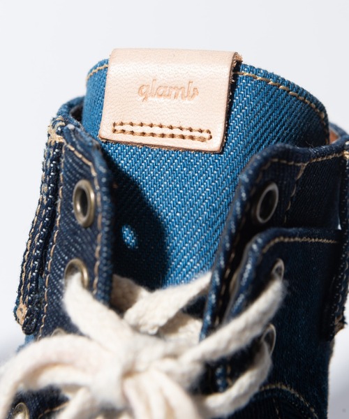 glamb（グラム）の「Denim Basket Shoes / デニムバスケットシューズ（スニーカー・メンズ・インディゴブルー/ブラック・2/3/4/1）」の18枚目の写真