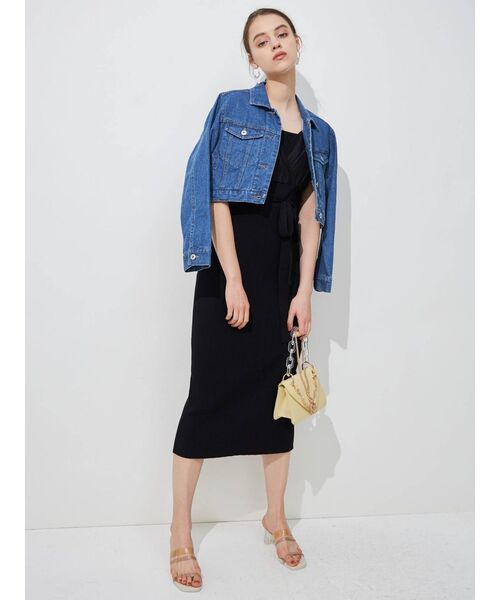 MERCURYDUO（マーキュリーデュオ）の「クロップドコンパクトGジャン（テーラードジャケット・レディース・ブルー・FREE）」の6枚目の写真