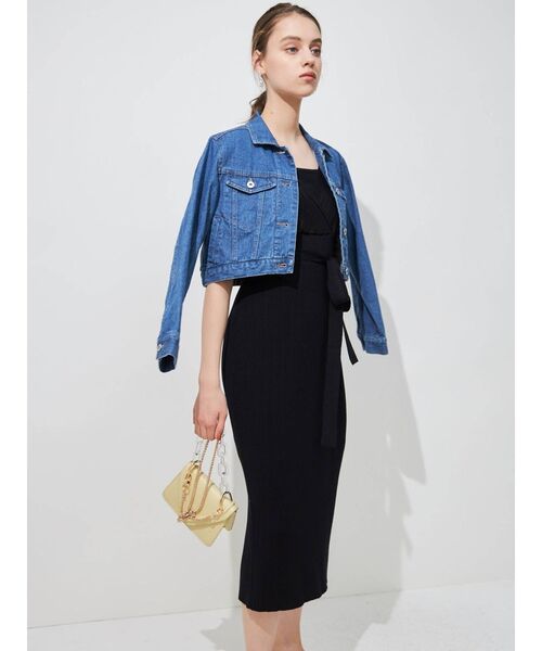 MERCURYDUO（マーキュリーデュオ）の「クロップドコンパクトGジャン（テーラードジャケット・レディース・ブルー・FREE）」の7枚目の写真