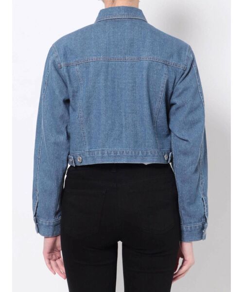 MERCURYDUO（マーキュリーデュオ）の「クロップドコンパクトGジャン（テーラードジャケット・レディース・ブルー・FREE）」の10枚目の写真