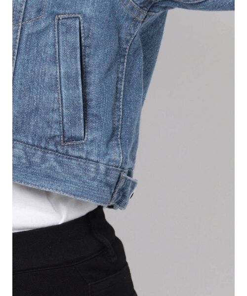 MERCURYDUO（マーキュリーデュオ）の「クロップドコンパクトGジャン（テーラードジャケット・レディース・ブルー・FREE）」の15枚目の写真