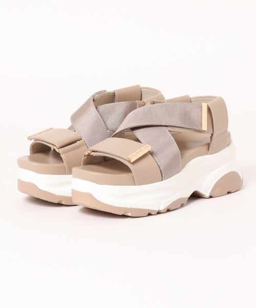 厚底クロスストラップサンダル サンダル Jillstuart シューズ Jillstuart シュー のファッション サンダル Shoe ジルスチュアート