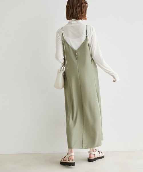 ROPE' PICNIC(ロペピクニック)の「2WAY/ライトソフトツイルキャミワンピース(ワンピース・レディース・ブラック/ベージュ/グリーン系その他2・38)」の5枚目の写真