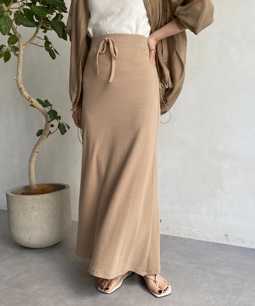 CAPRICIEUX LE'MAGE（カプリシューレマージュ）の「【AgAwd/アガウド】リラックススカート（スカート・レディース・ブラック/ベージュ・FREE）」の12枚目の写真