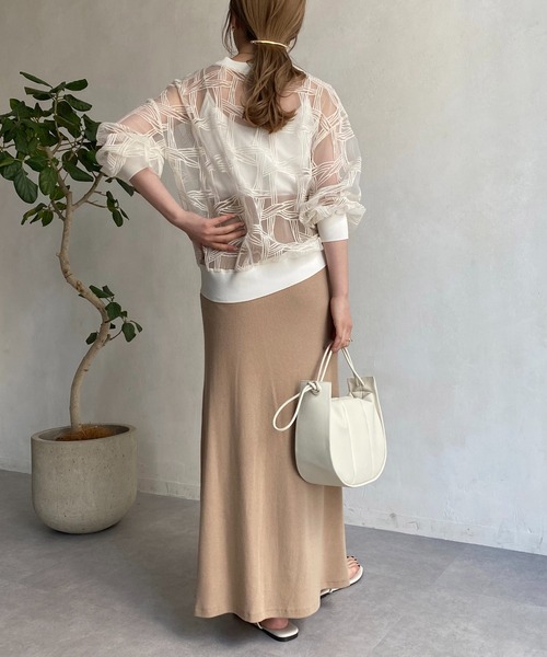 CAPRICIEUX LE'MAGE（カプリシューレマージュ）の「【AgAwd/アガウド】リラックススカート（スカート・レディース・ブラック/ベージュ・FREE）」の16枚目の写真