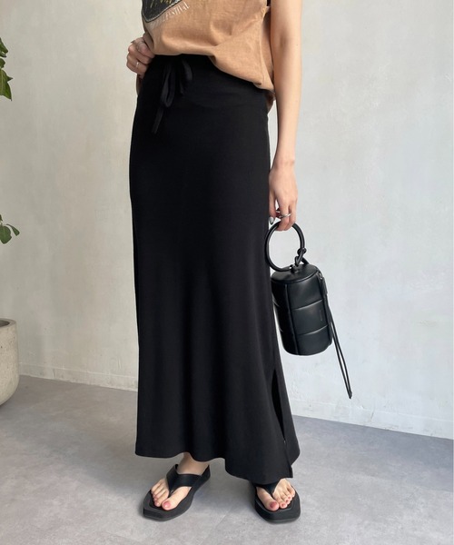 CAPRICIEUX LE'MAGE（カプリシューレマージュ）の「【AgAwd/アガウド】リラックススカート（スカート・レディース・ブラック/ベージュ・FREE）」の9枚目の写真