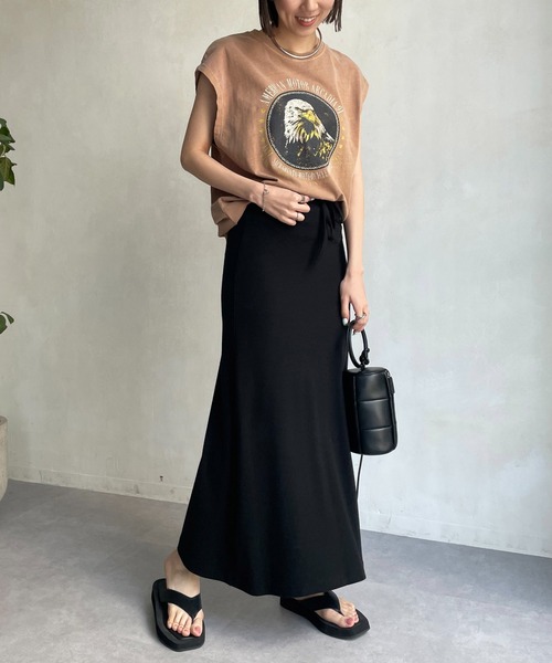 CAPRICIEUX LE'MAGE（カプリシューレマージュ）の「【AgAwd/アガウド】リラックススカート（スカート・レディース・ブラック/ベージュ・FREE）」の21枚目の写真