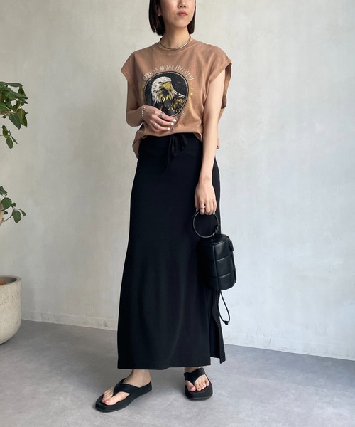 CAPRICIEUX LE'MAGE（カプリシューレマージュ）の「【AgAwd/アガウド】リラックススカート（スカート・レディース・ブラック/ベージュ・FREE）」の17枚目の写真