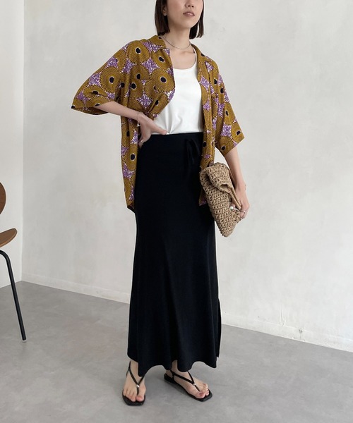 CAPRICIEUX LE'MAGE（カプリシューレマージュ）の「【AgAwd/アガウド】リラックススカート（スカート・レディース・ブラック/ベージュ・FREE）」の10枚目の写真