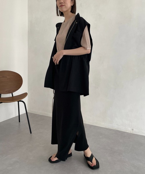 CAPRICIEUX LE'MAGE（カプリシューレマージュ）の「【AgAwd/アガウド】リラックススカート（スカート・レディース・ブラック/ベージュ・FREE）」の18枚目の写真