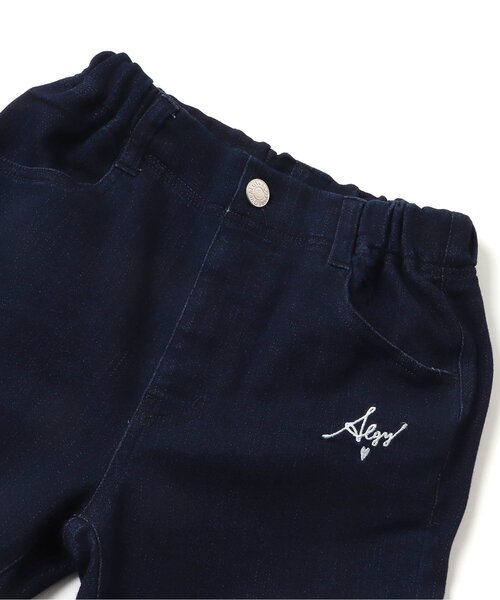 algy(アルジー)の「ALGYデニムレギニー(デニムパンツ・キッズ・インディゴブルー・XXX-SMALL/X-SMALL/XX-SMALL/SMALL/MEDIUM)」の2枚目の写真