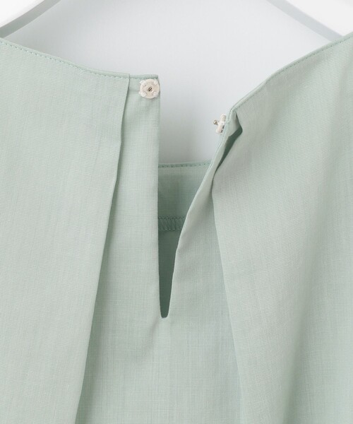 J.PRESS Ladies(J.プレス レディス)の「【洗える】 ポリエステル ラミー Poplin ボリューム スリーブ ブラウス(シャツ/ブラウス・レディース・ライトグレー系/ライトグリーン系/ネイビー系・XS)」の15枚目の写真