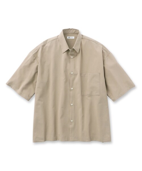 tk.TAKEO KIKUCHI(ティーケータケオキクチ)の「◆COOL MAX(R)ポリトロ抗菌BIGシャツ(シャツ/ブラウス・メンズ・ブラック/ダークブラウン/ベージュ/グレー系4・01/02/03/04)」の7枚目の写真