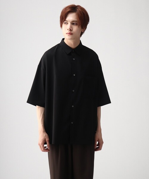 tk.TAKEO KIKUCHI(ティーケータケオキクチ)の「◆COOL MAX(R)ポリトロ抗菌BIGシャツ(シャツ/ブラウス・メンズ・ブラック/ダークブラウン/ベージュ/グレー系4・01/02/03/04)」の21枚目の写真