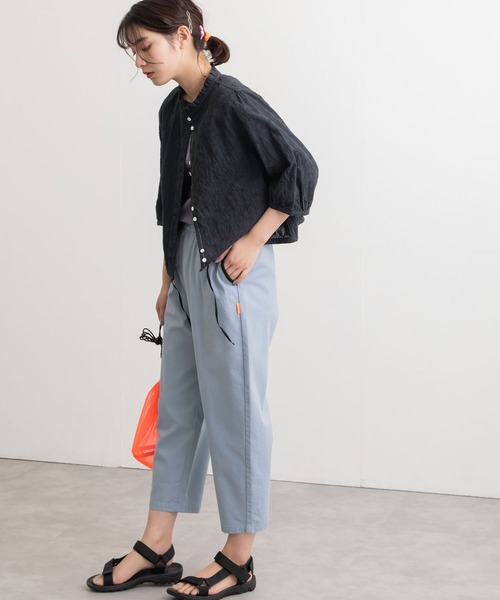 POU DOU DOU(プードゥドゥ)の「エンブロイダリー・ドット フリル衿5分袖ブラウス(シャツ/ブラウス・レディース・オフホワイト/ブラック/ベージュ・3)」の10枚目の写真