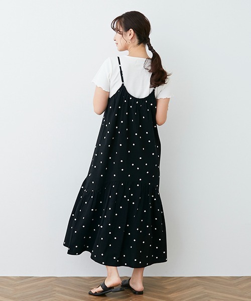 petit main LIEN 親子リンクコーデ　ワンピース　ドット　水玉 petit main LIEN 親子リンクコーデ ワンピース ドット 水玉