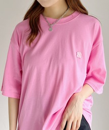 MLB Korea(エムエルビーコリア)/オーバーサイズ ベーシック スモール ロゴ Tシャツ