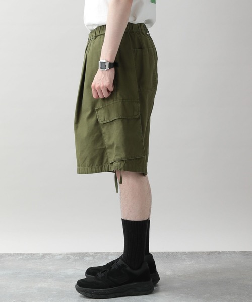 RAGEBLUE（レイジブルー）の「ミリタリーワイドカーゴショーツ（カーゴパンツ・メンズ・オリーブ/オフホワイト/ブラック・MEDIUM/LARGE）」の16枚目の写真