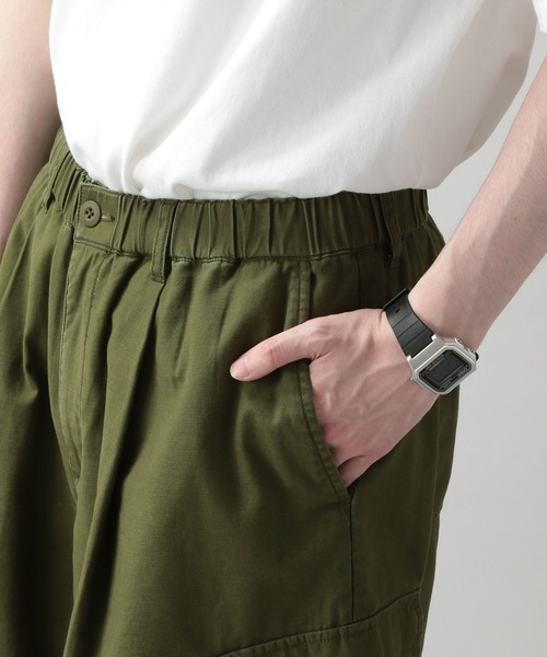 RAGEBLUE（レイジブルー）の「ミリタリーワイドカーゴショーツ（カーゴパンツ・メンズ・オリーブ/オフホワイト/ブラック・MEDIUM/LARGE）」の9枚目の写真