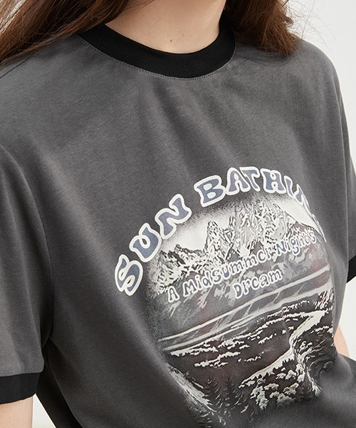 Fano Studios（ファノ ストゥディオズ）の「ヴィンテージライク プリントTシャツ FX22S078【Fano Studios】（Tシャツ/カットソー・レディース・グレー/アイボリー・M/S/L）」の9枚目の写真