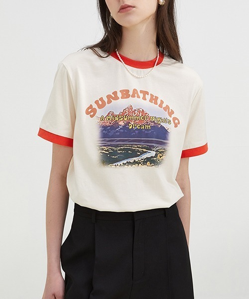 Fano Studios（ファノ ストゥディオズ）の「ヴィンテージライク プリントTシャツ FX22S078【Fano Studios】（Tシャツ/カットソー・レディース・グレー/アイボリー・M/S/L）」の12枚目の写真