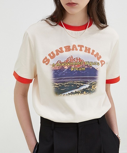 Fano Studios（ファノ ストゥディオズ）の「ヴィンテージライク プリントTシャツ FX22S078【Fano Studios】（Tシャツ/カットソー・レディース・グレー/アイボリー・M/S/L）」の13枚目の写真