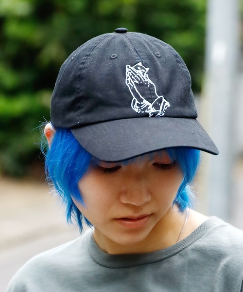 RIPNDIP（リップンディップ）の「RIPNDIP/リップンディップ PRAYING HANDS DAD HAT キャップ（キャップ・メンズ・ブラック・FREE）」の19枚目の写真