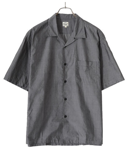 GOLD（ゴールド）の「GOLD / ゴールド：COTTON / SILK CHAMBRAY OPEN SHIRT：22A-GL38813[MUS]（シャツ/ブラウス・メンズ・ブラック/ブラック系その他・M）」の5枚目の写真