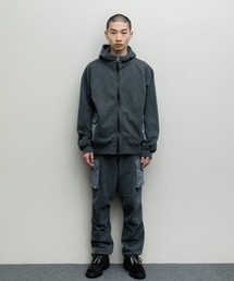 BAL（バル）の「【2022秋冬】PIGMENT DYED ZIP UP HOODIE（パーカー